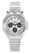 Citizen Tsuno Bull Head Chronograph Silver Dial Quartz AN3700-62A Men's Watch