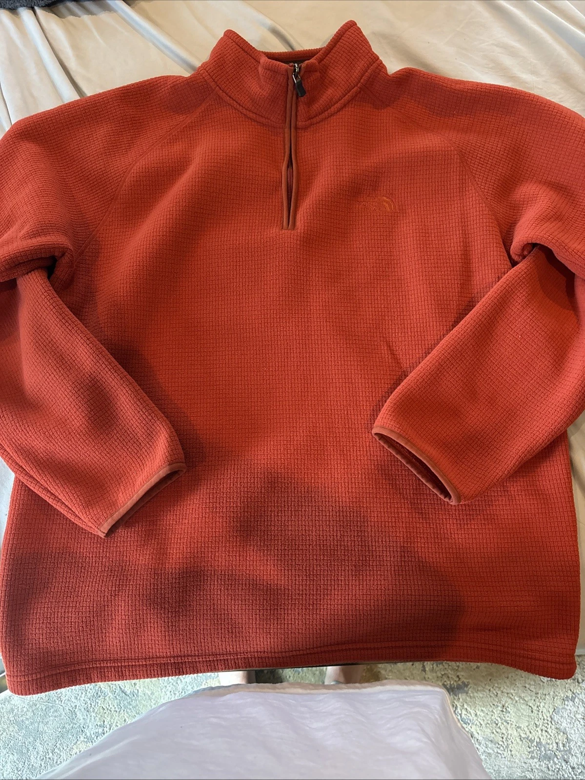 The North Face Men’s XL Red 1/4 Zip Fleece Pullover Jacket Outdoor Hiking