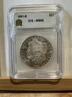 1881-S Morgan Silver Dollar ICG MS65 Gem BU Brilliant Uncirculated $1