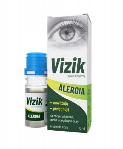 VIZIK ALERGIA AUGENTROPFEN 10ml, rote, trockene und juckende Augen, Allergie