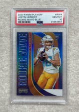 JUSTIN HERBERT ROOKIE CARD PSA 10 (x2). rookie card picture