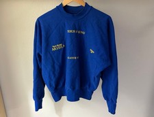 Yeezy JESUS IS KING Sweatshirt Men's MEDIUM blue KANYE WEST