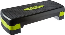 Tone Fitness Compact Aerobic Step Platform Workout Exercise Stepper Black/Yellow