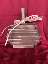 Wooden Homemade Pumpkin Decor Farmhouse Country Brown Handmade