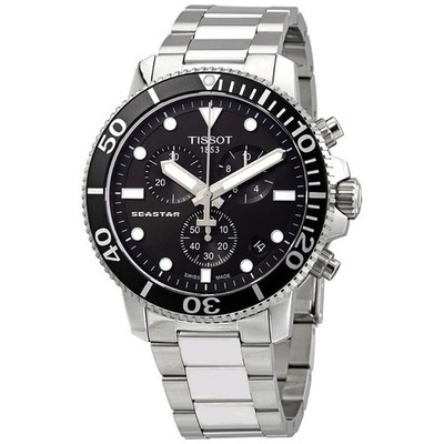 Tissot Seastar 1000 Chronograph Men s Black Dial Watch T120.417.11.051.00 Swiss