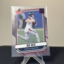 Bo Nix /99 2024 Clearly Donruss Football - #4 The Rookies SP Denver Broncos (RC)