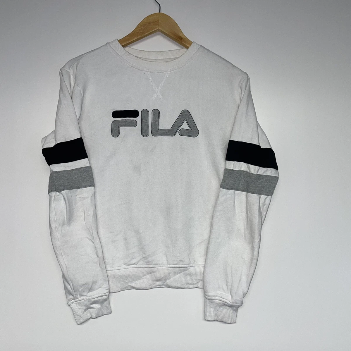 Fila white sweatshirt clearance mens