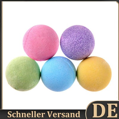 Bath Salt Ball Body Skin Whiten Stress Relief Bubble Shower Ball (Purple) DE