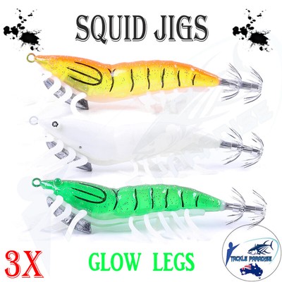 3x Squid Jigs Lure 2 5 Egi Glow Cala Yama Yo Squid Jig Fishing Lures Shita Zuri Ebay