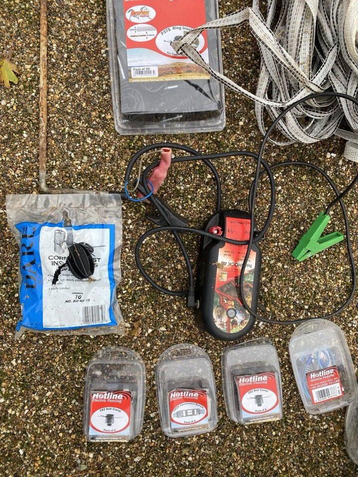 Electric fencing posts, wire and Energiser eBay