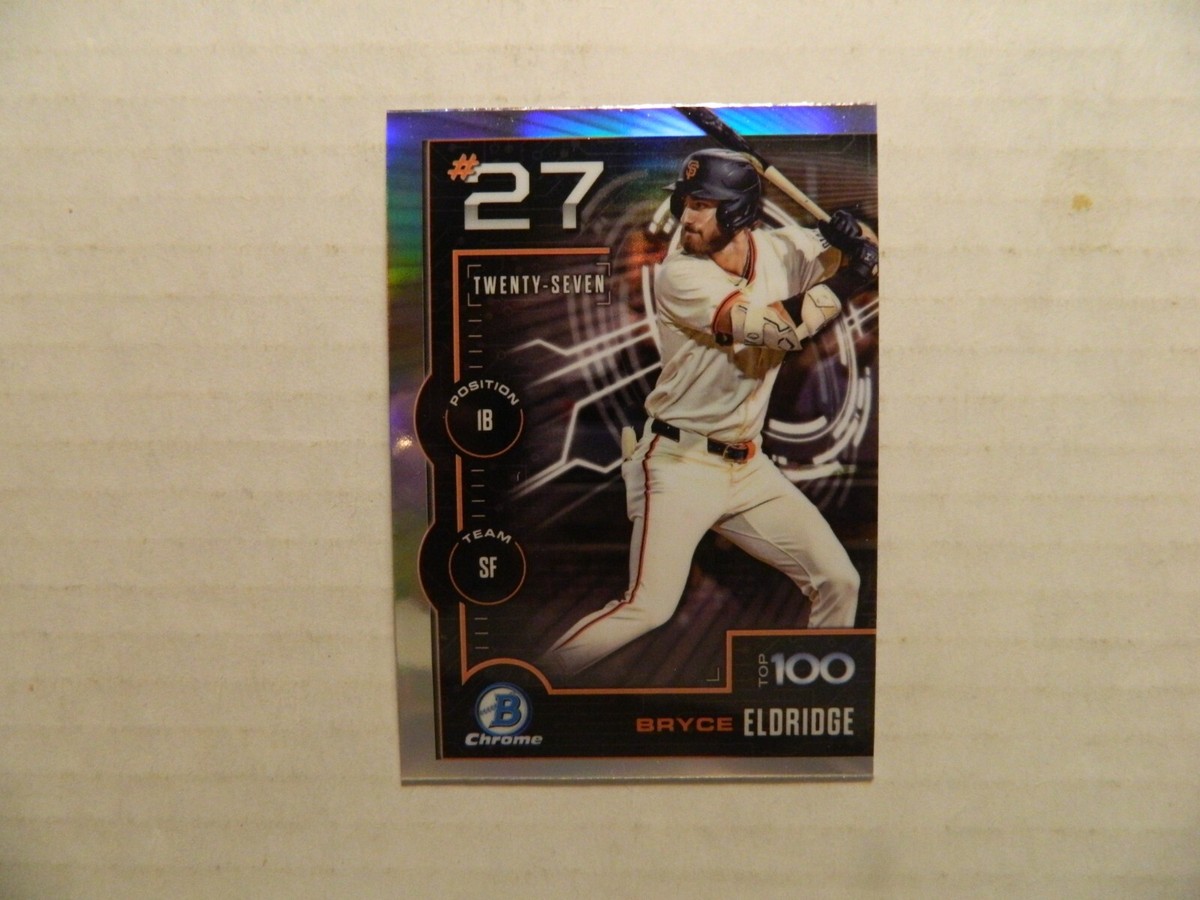 2025 Bowman Chrome Scouts Top 100 # 27 Card of Bryce Eldridge