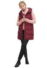 Ellos Women's Plus Size Long Hooded Puffer Vest