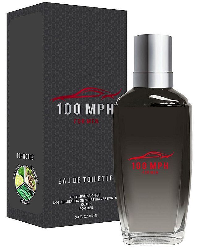 100 MPH Men's Designer cologne EDT Spray by PREFERRED FRAGRANCE