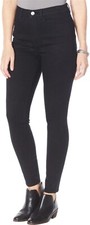 DG2 Diane Gilman Stretch Signature Ultra Skinny Jean Black 8 NEW 52 