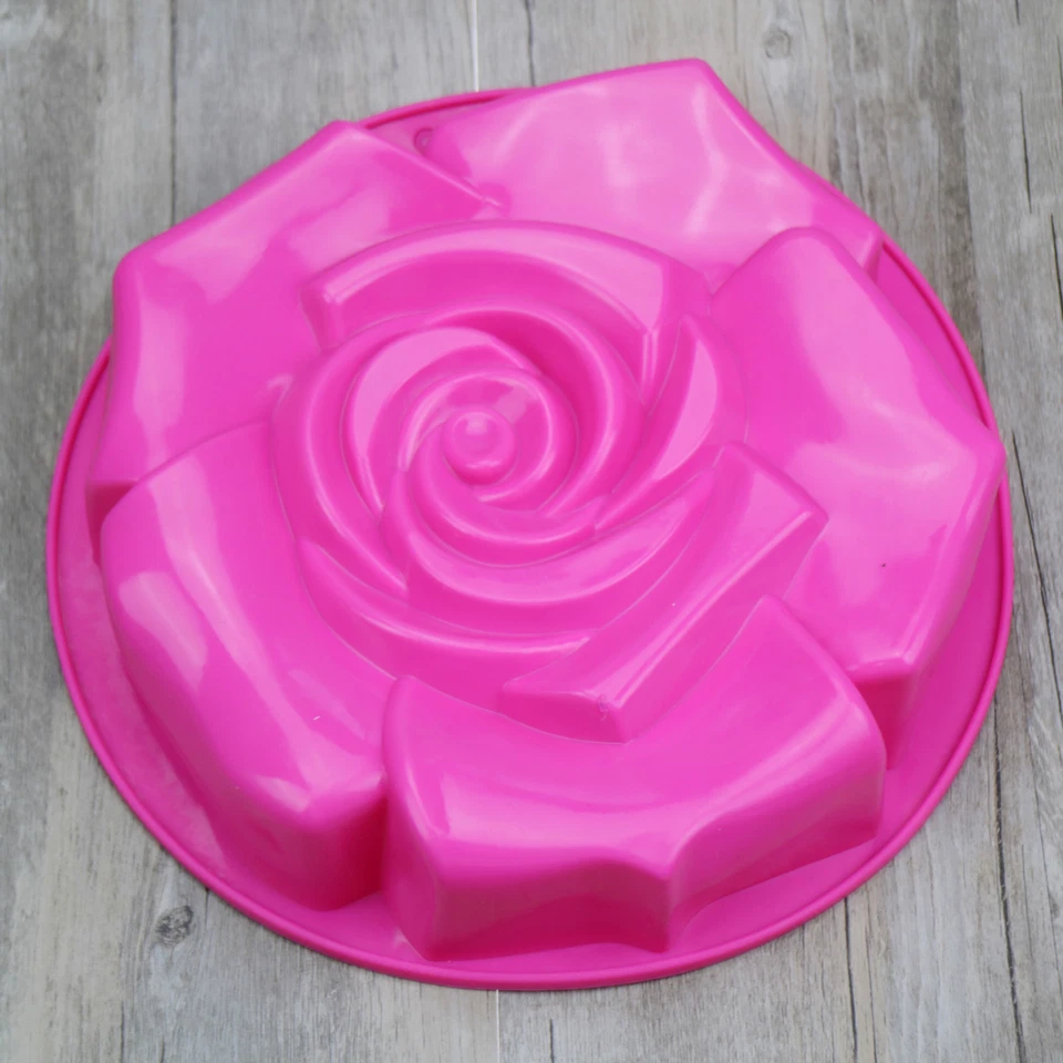 Rose Bakeware Tin Pan Silicone Mold Chocolate Cake Mould Flower Baking Nonstick - Image 4 of 4