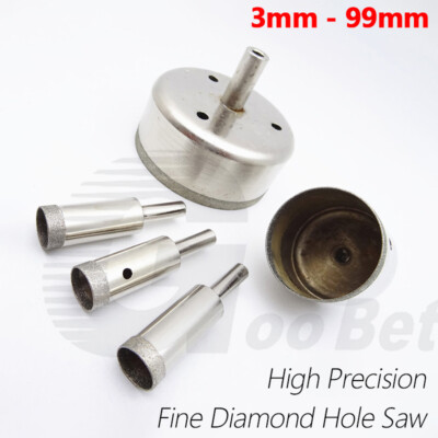 3-99mm Diamond Hole Saw Drill Bit Cutter for Tile Ceramic Jewellery Glass Marble