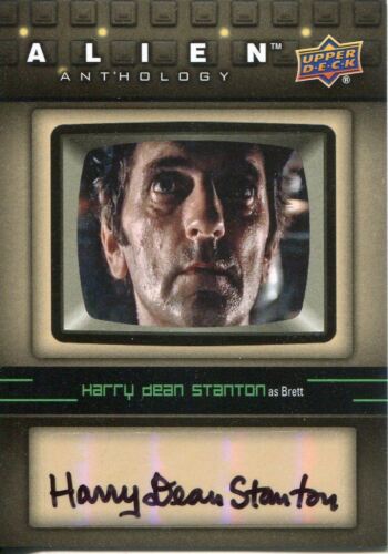 Tarjeta de autógrafo de antología alienígena SA-HS Harry Dean Stanton como Brett - Imagen 1 de 1