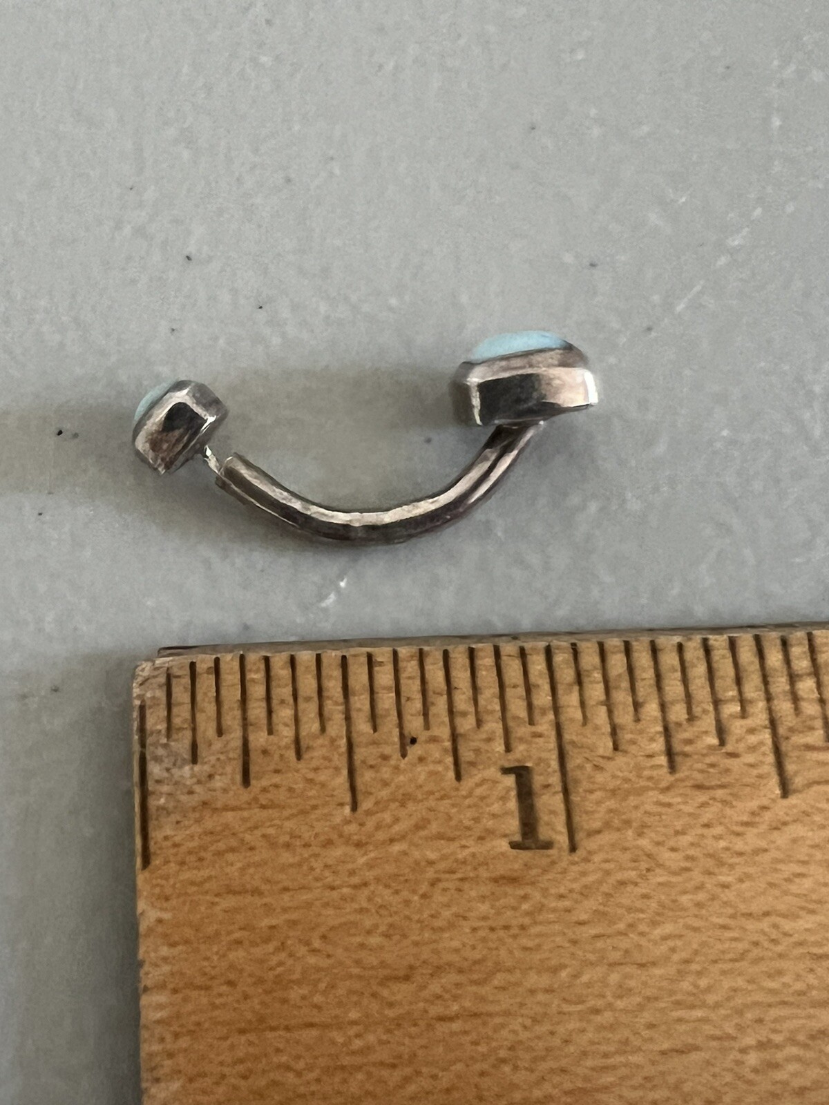 Belly Button Curved Barbell Piercing Ring Simulat… - image 4