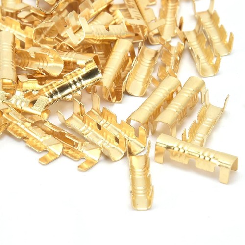 200Pcs U-shaped Brass Copper 0.5-1.5mm² Crimp Electrical Connector Wire Terminal - Picture 12 of 12