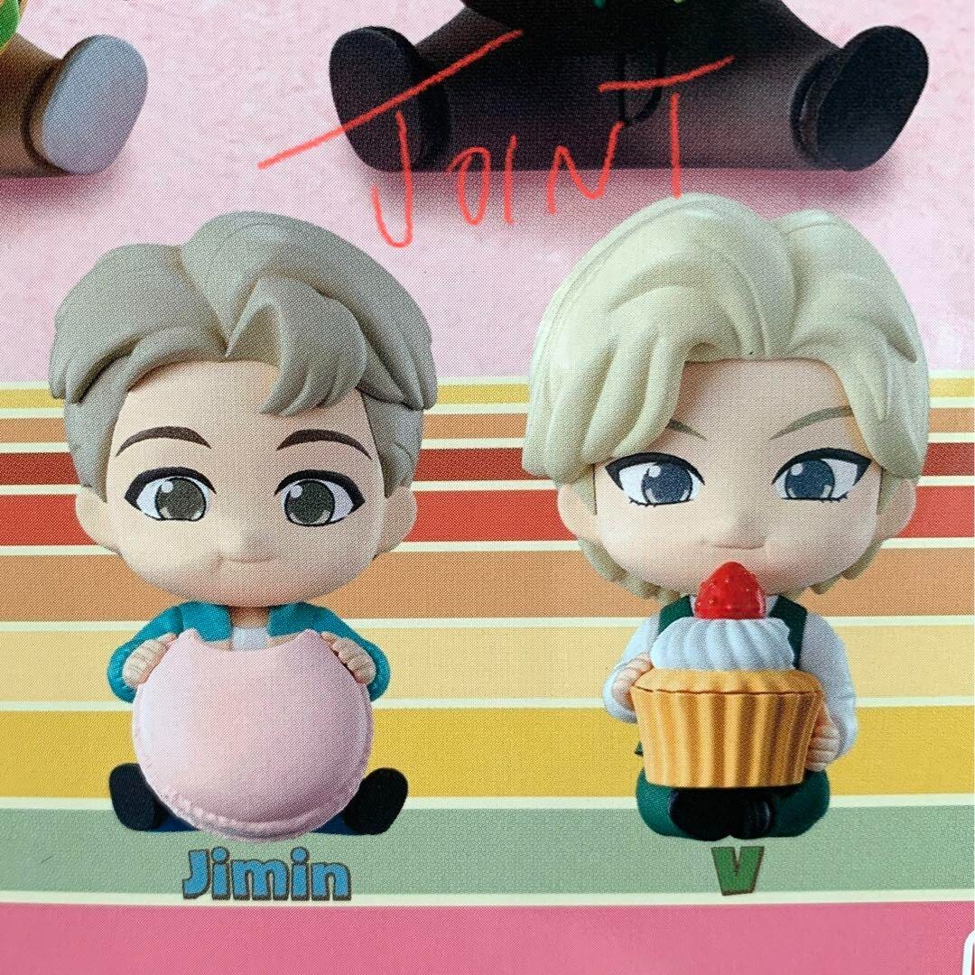 BTS TinyTAN Mogumogu-tai Mini Figure Complete Set of 7 Types