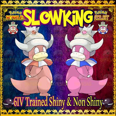 Pokemon Slowking Shiny 6iv Non Shiny Best Stats Scarlet and Violet Home |  eBay