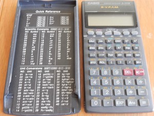 Vintage Casio fx-570W Scientific Calculator S-VPAM + Reference cover insert  | eBay