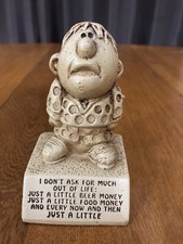 VINTAGE 1969 PAULA W-114 FIGURINE I DON’T ASK FOR MUCH… FUNNY GIFT USA MADE
