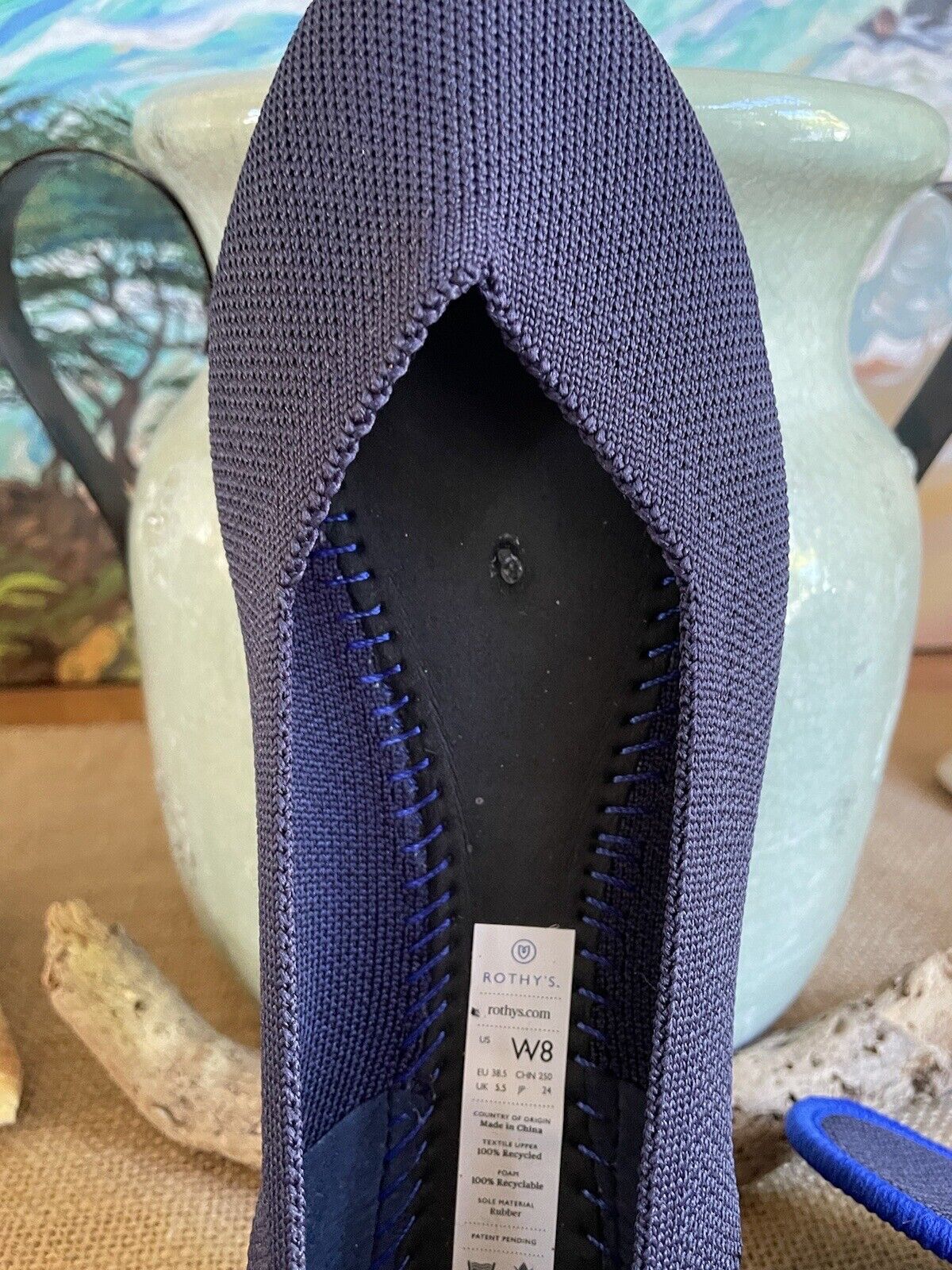 Rothy’s Navy Blue Flats Size 8 - image 4