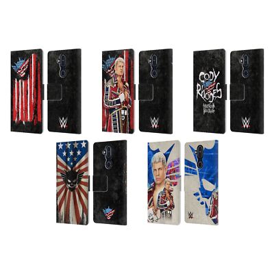 OFFICIAL WWE CODY RHODES LEATHER BOOK WALLET CASE COVER FOR NOKIA PHONES