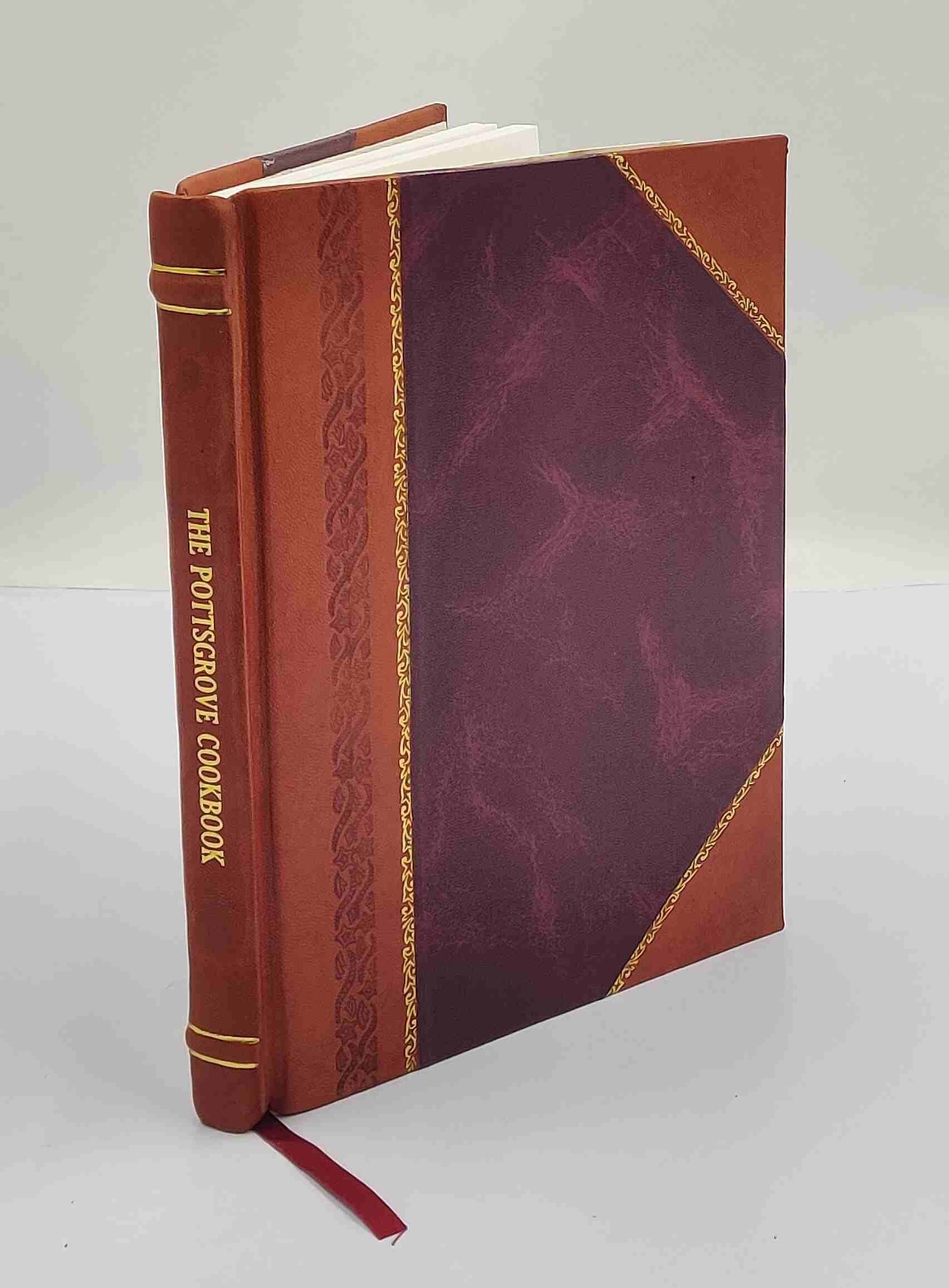 Vintage 1960 Pottsgrove Cookbook by Pottstown Historical Society Leather Bound Edition