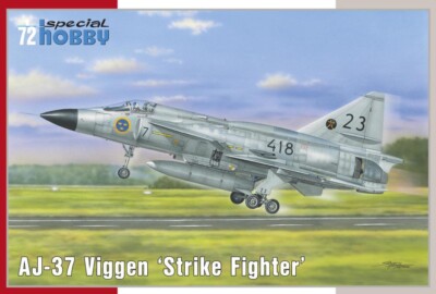 MW22 SPECIAL HOBBY SH72378 AJ-37 VIGGEN  STRIKE FIGHTER  FLUGZEUG 1/72