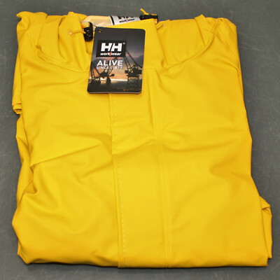Helly Hansen Rain Jacket 70129_310-3XL, Size XXXL / 3XL, Yellow PVC / Polyester