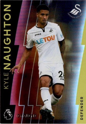 2018 Topps Platinum Premier League #77 Kyle Naughton Red #/10 Swansea City