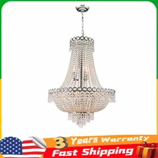 Luxury K9 Crystal Chandelier French Empire Ceiling Light Pendant Light Fixture