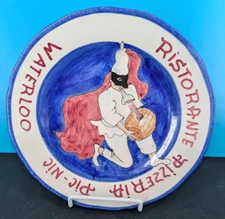 ITALIAN Pottery VIETRI PLATE Waterloo Pic-Nic Pizzeria RISTORANTE 1997 - MANY