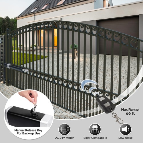 ALEKO ETL Kit Base Operatore Aprioscillazione per Cancelli Singoli fino a 660 libbre/18 piedi - Foto 3 di 13