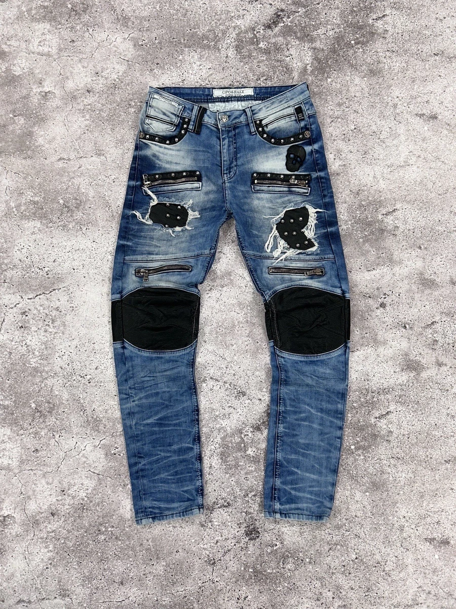 Biker style hot sale jeans