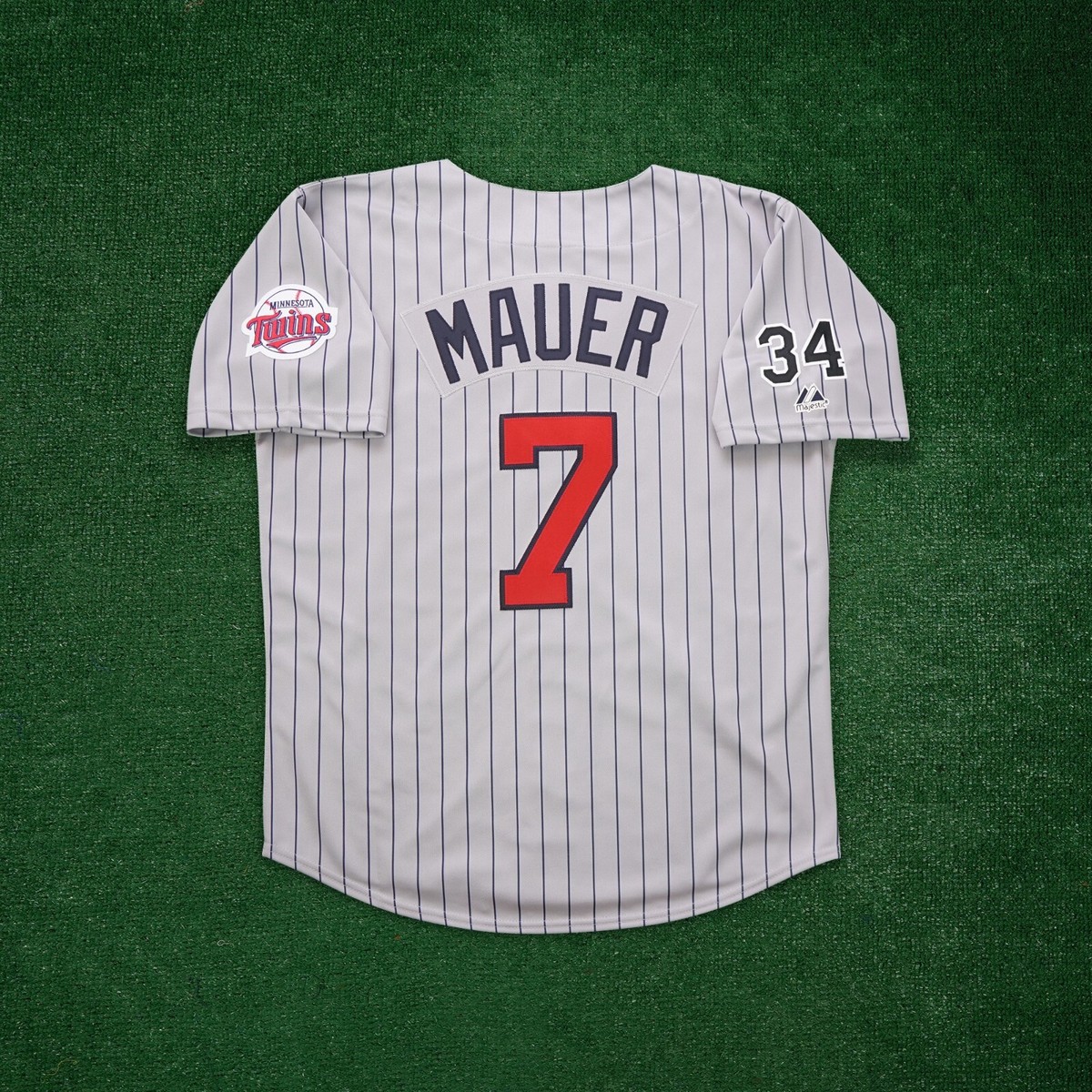 Joe Mauer 2006 Minnesota Twins Cooperstown Men's Grey Road Jersey