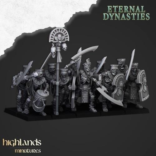 Highland Miniatures Ancient Guard with Hand Weapons - 3D Printed - Picture 1 of 1