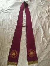 Purple pastoral stole