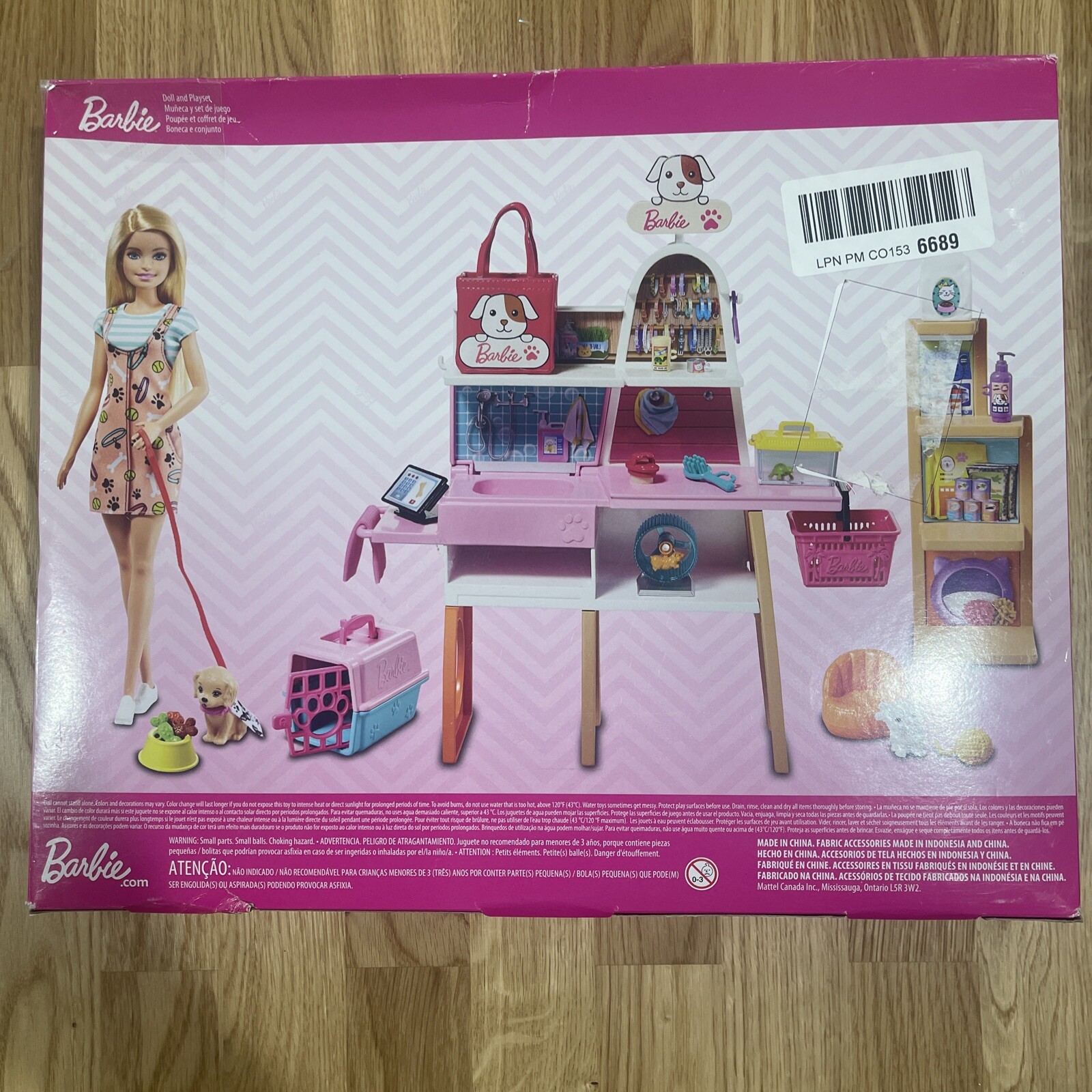Barbie Doll and Pet Boutique Playset, 25 Pieces! New In Box, Free Shipping!