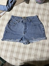 Vintage Womens EXP Express High Rise Cut Off Jean Shorts USA Sz 9/10
