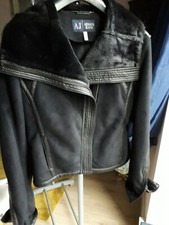 Armani Ladies Stunning Black Bomber Jacket. Never Worn. Size 12.