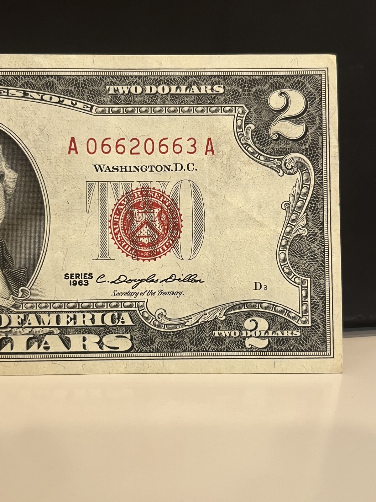 Depercent242 Bill With Red Seal 1963 - mq42std