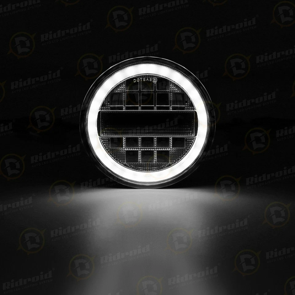 Faro proyector 5,75" 5-3/4 LED halo DRL para Chevy Caprice Chevelle Corvette Foto 3 de 4