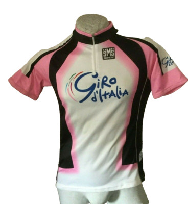 MAGLIA CYCLISMO SANTINI GIRO D'ITALIA RADTRIKOT ITALIEN TRIKOT VINTAGE GRÖSSE 48