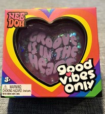 NeeDoh Good Vibes Only 'Groove Is In The Heart' Pink Squishy Stress Reliever