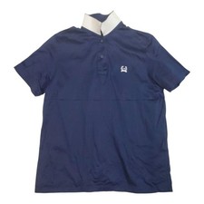Rare Christian Dior Sports Navy Polo Shirt Women's M Vintage Logo Embroidery