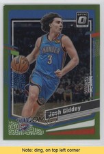 2023-24 Panini Donruss Optic Lime Green Prizm 76/149 Josh Giddey #33 READ 0b3