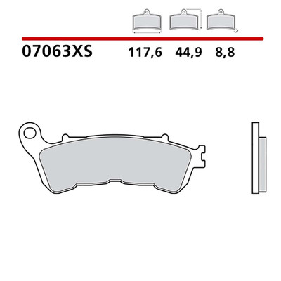 BREMBO FRONT BRAKE PAD SET MOUNT ON HONDA SH i SPECIAL 300 13-14-07063XS